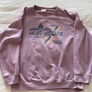 Muir Woods Lavender Crewneck Sweater